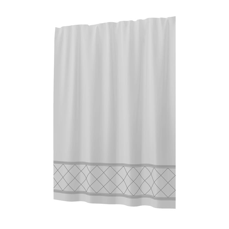 SHOWER CURTAIN WHT 72"