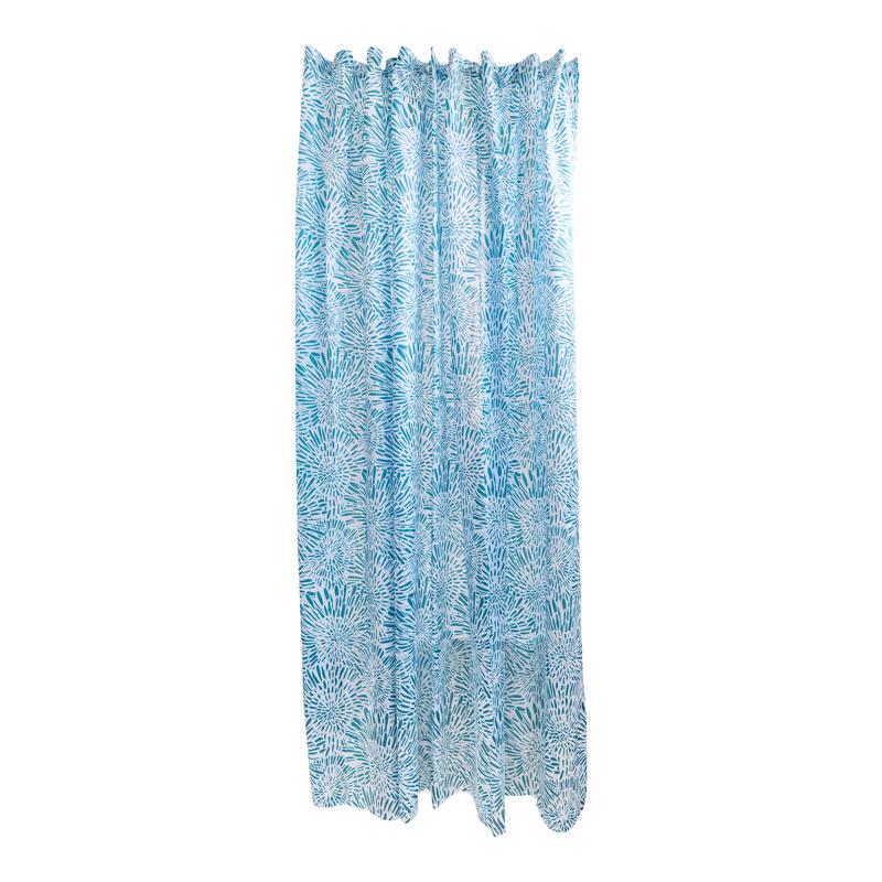 SHOWER CURTAIN TEAL 72"