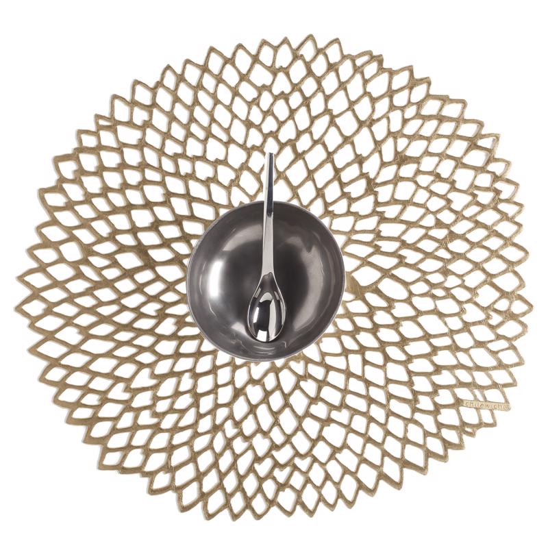 PLACEMAT VNYL BRS 15"