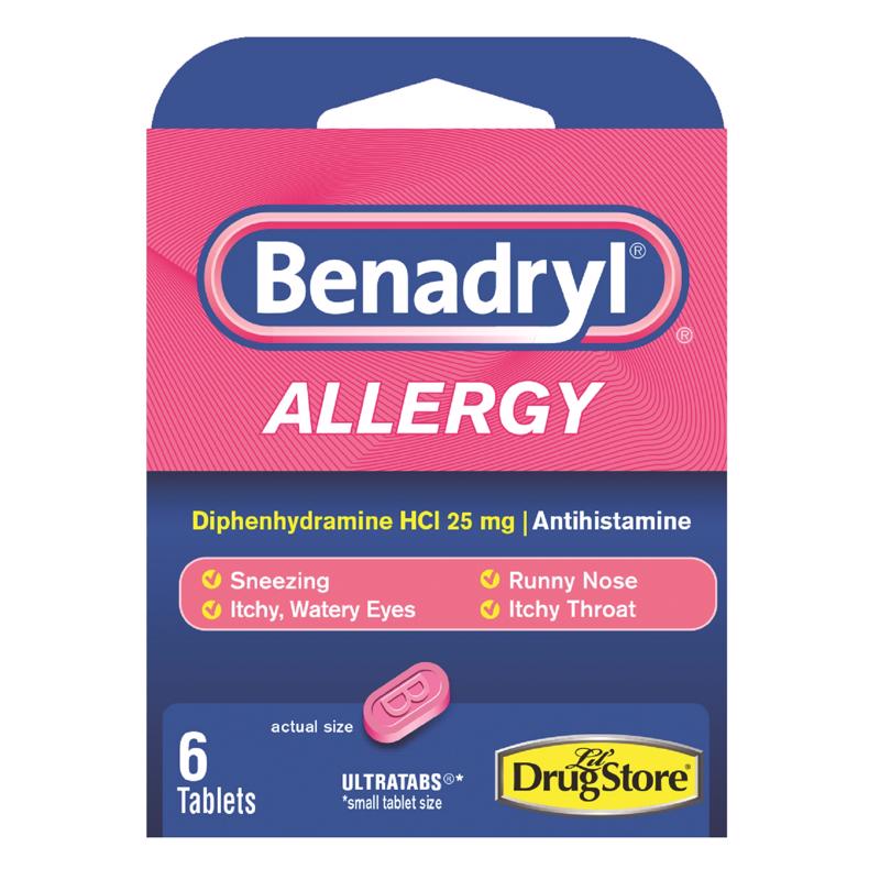 BENADRYL ALLERGY 6CT