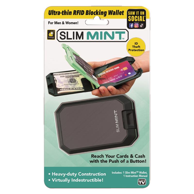 SLIM MINT WALLET BLK 1PK