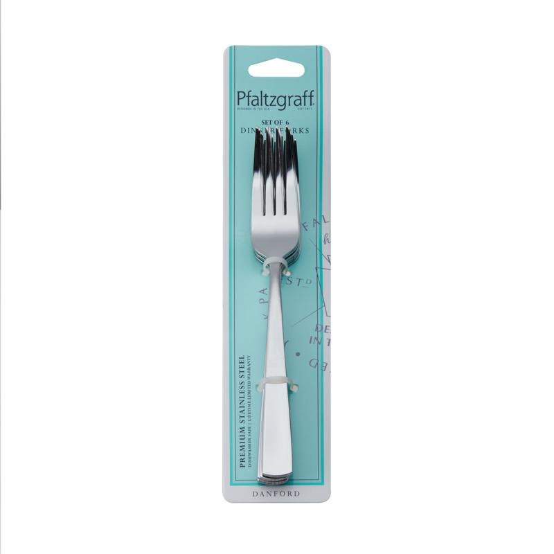 DINNER FORK SET SLVR 6PC