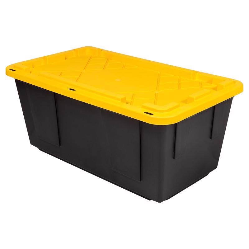 STORAGE TOTE BLK/YLW 40G