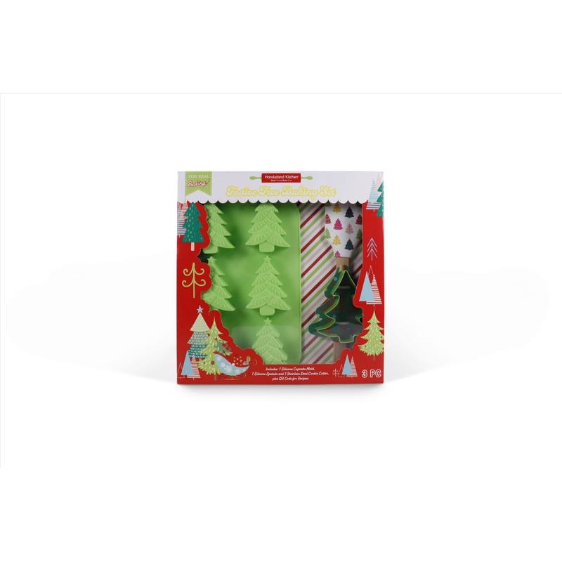 FESTIVE TREE BAKING SET