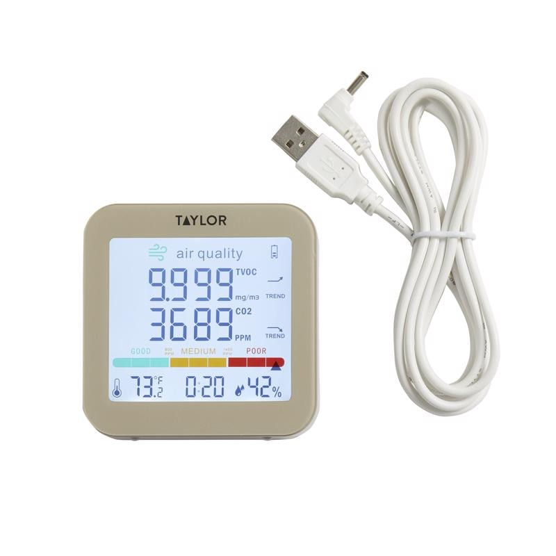 AIR QUALITY METER GRY 3"
