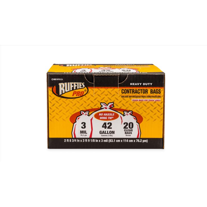 CLR BAG 42G WNG TIE 20CT