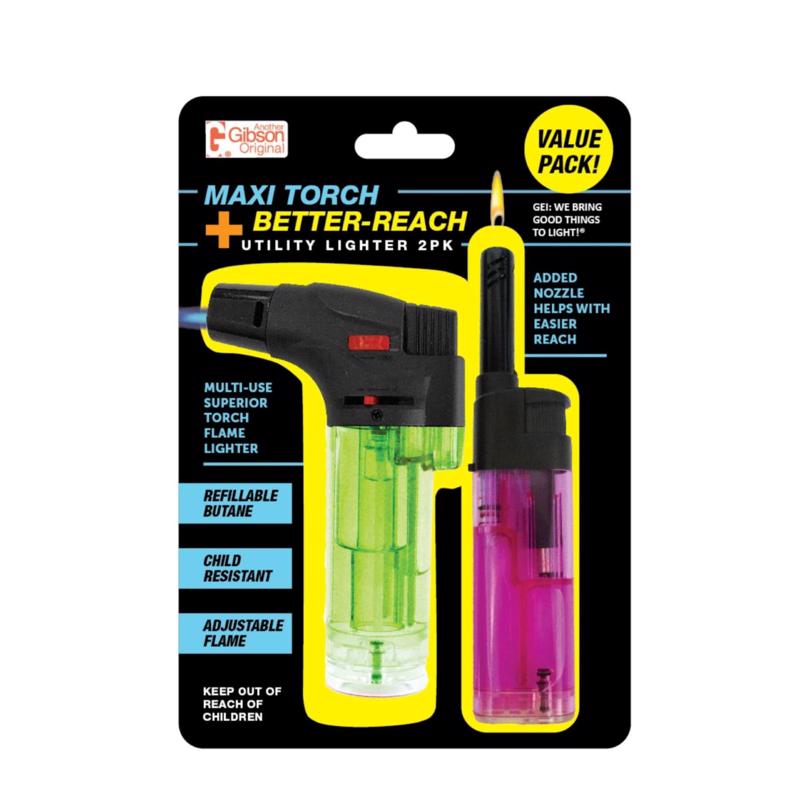 2PC TORCH LGHTR 3.4OZ