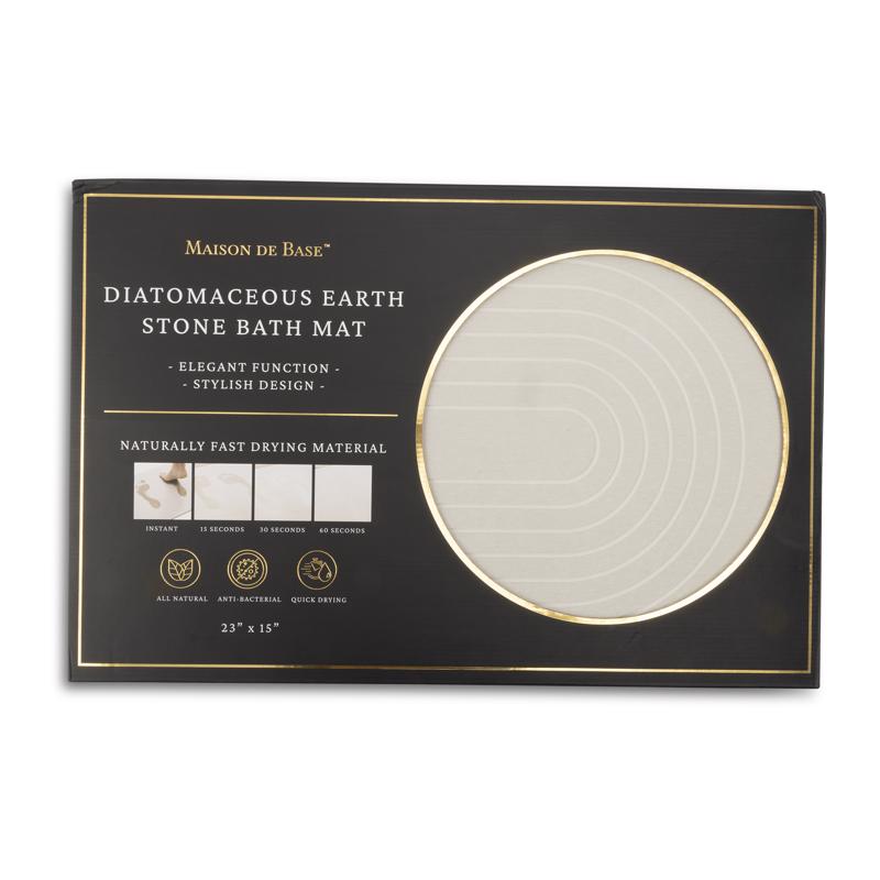 BATH MAT WHT RBBR 16"W