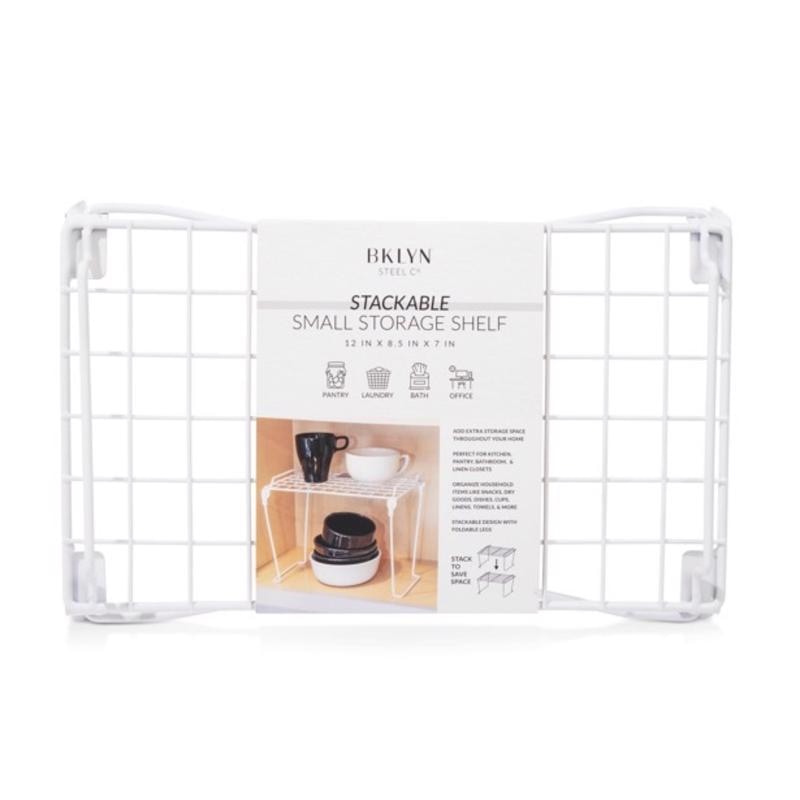 STCKBL SHLF ACR WHT 12"