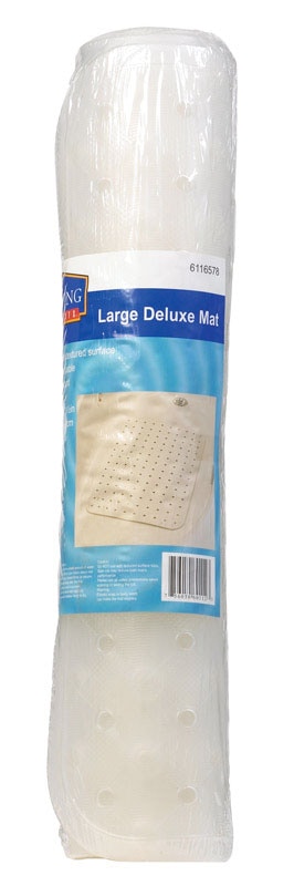 BATH MAT 15X31.5 DLX CLR