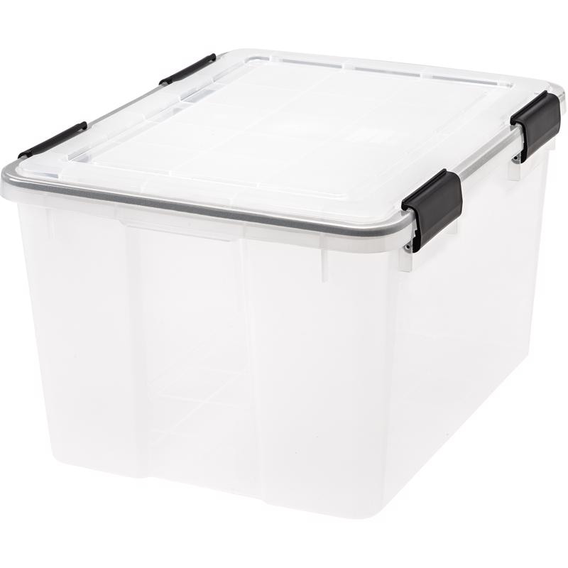 STORAGE BOX CLEAR 46QT