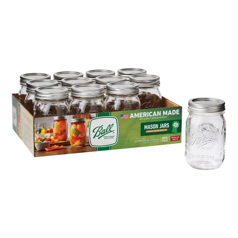 MASON JAR RM 16OZ 12PK