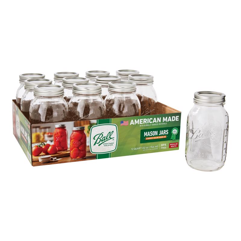 MASON JAR RM 32OZ 12PK