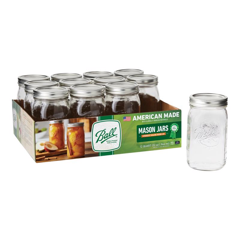 MASON JAR WM 32OZ 12PK