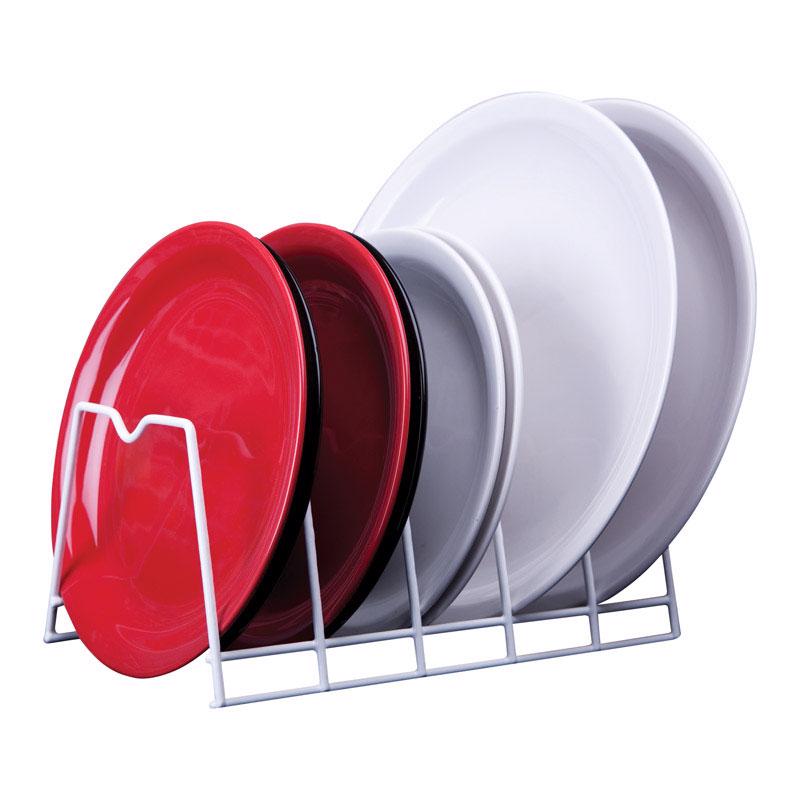 DISH RACK STL WHT 8X11"