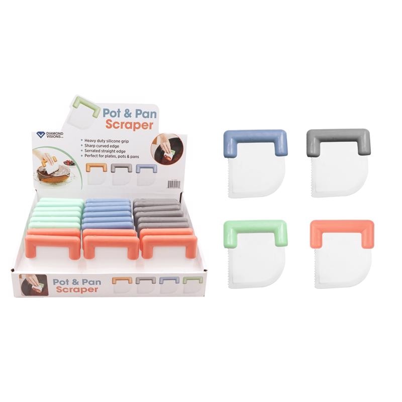 POT SCRAPER PLASTC 3"X4"