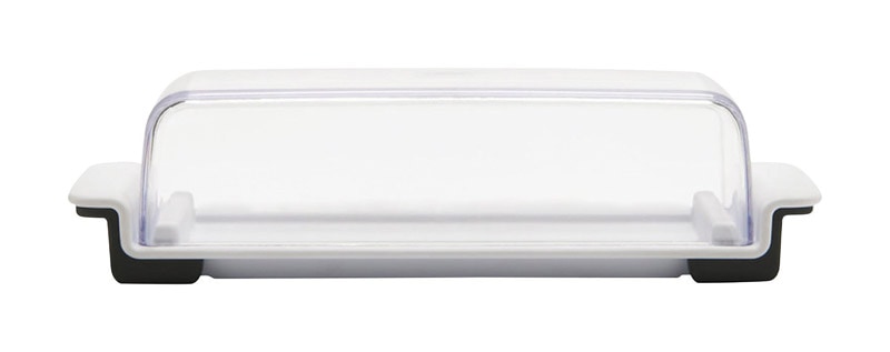BUTTER DISH PLASTIC CLR