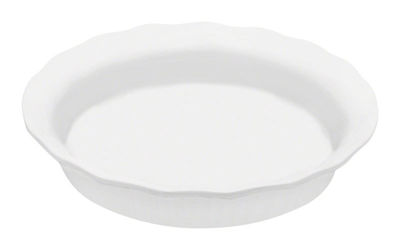 PIE PLATE WHITE 9"