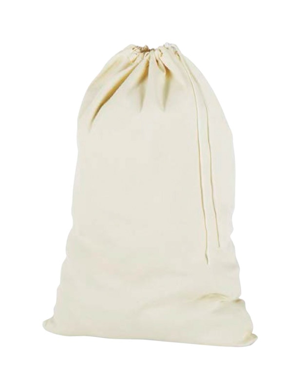 LAUNDRY BAG CANVAS WHT