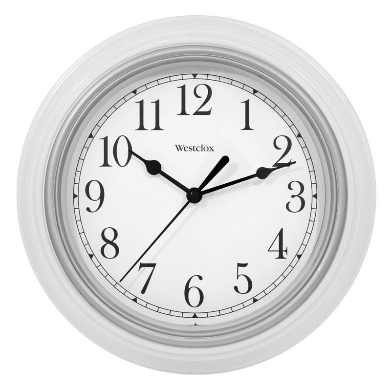 CLOCK WALL SIMPLE WHITE