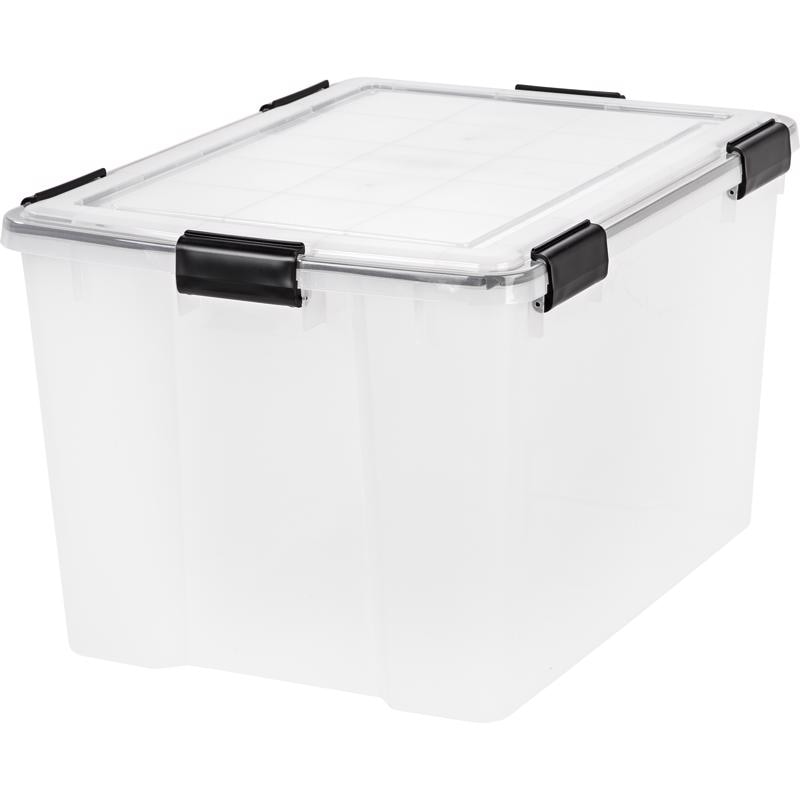 STORAGE TOTE 74QT CLR