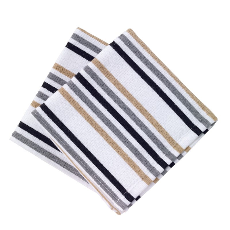 DISH CLOTH NTRL STRIPE