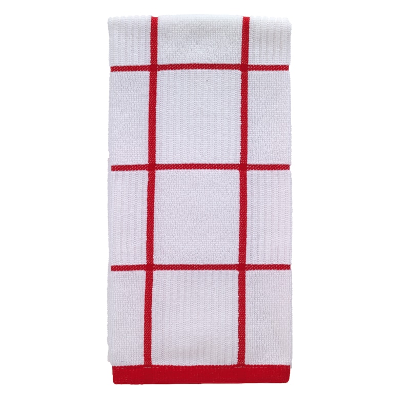 KITCHEN TOWEL RED CHECK