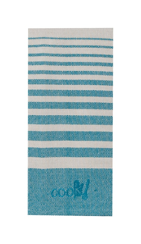 TEA TOWEL TEAL 18X28"