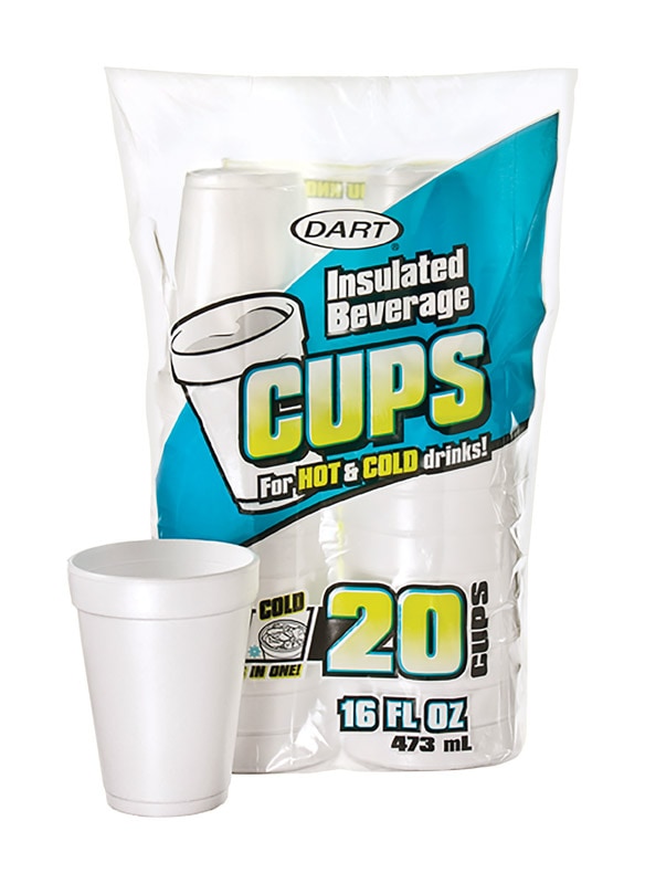 CUP INSULATED 16 OZ 20PK