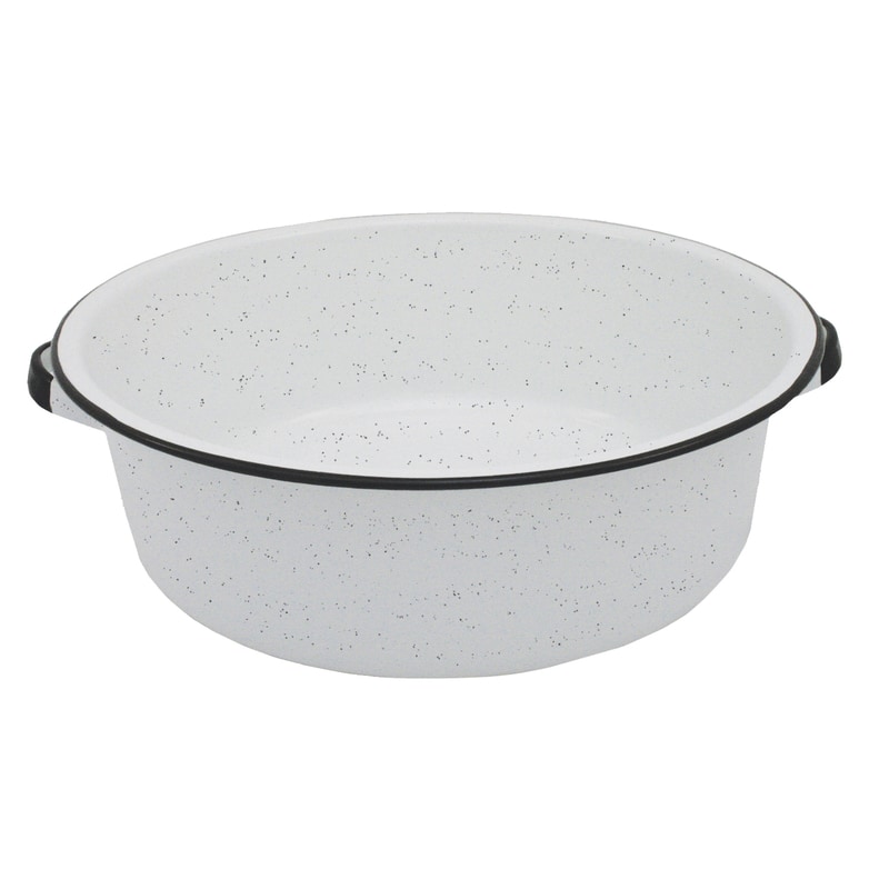 DISH PAN 15QT PRCLN WHT