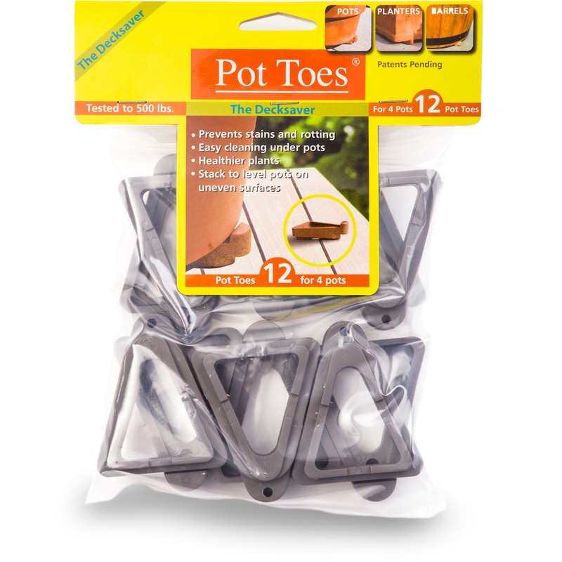 POT TOES PLSTIC GRY 3"D