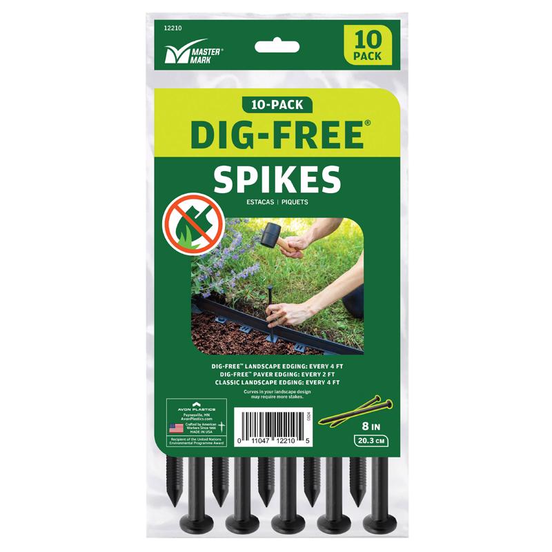 PVR SPKS PLST BLK 8"