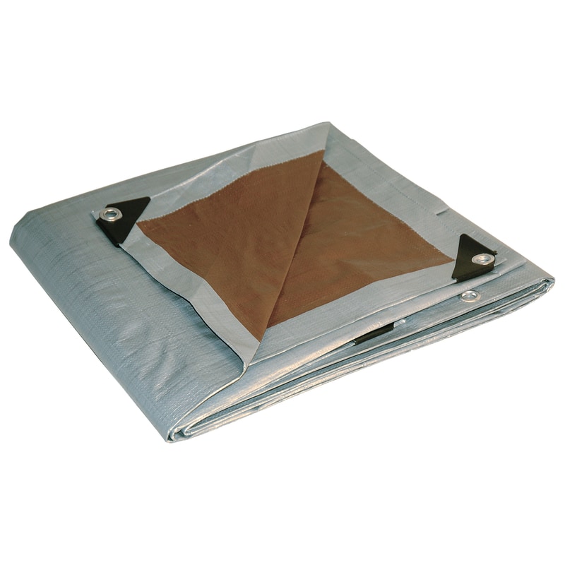 TARP BROWN/SILVER 26X40'