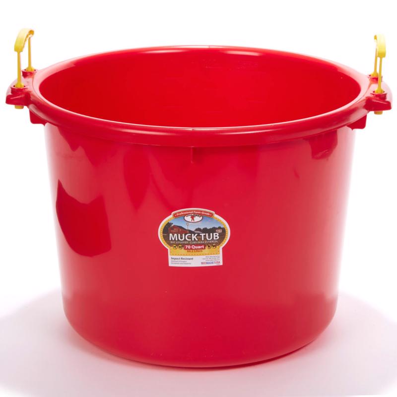 BUCKET MUCK RED 70 QT