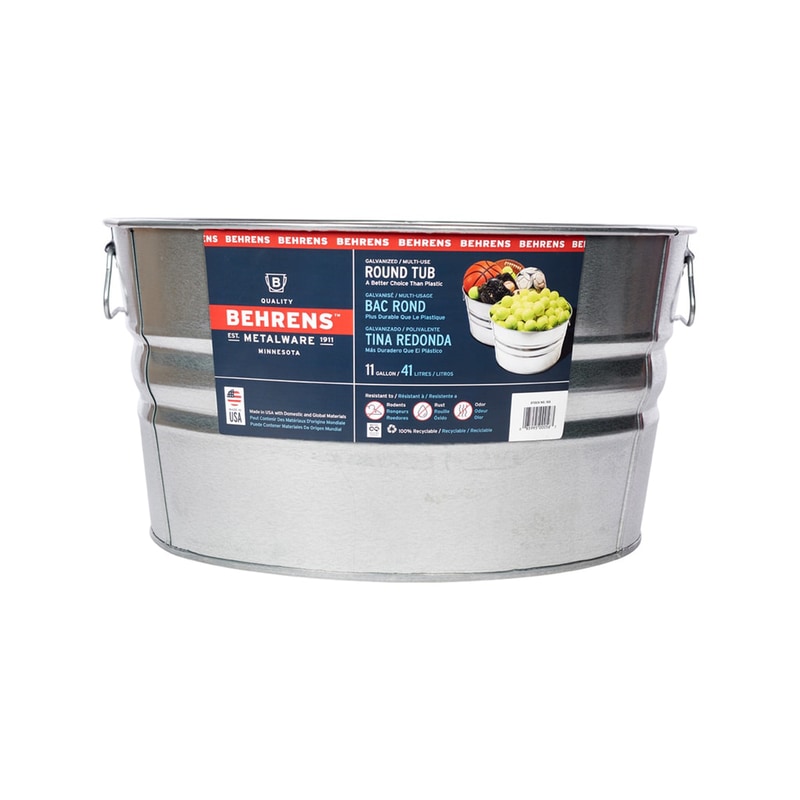 TUB GALVANIZED 20.25"