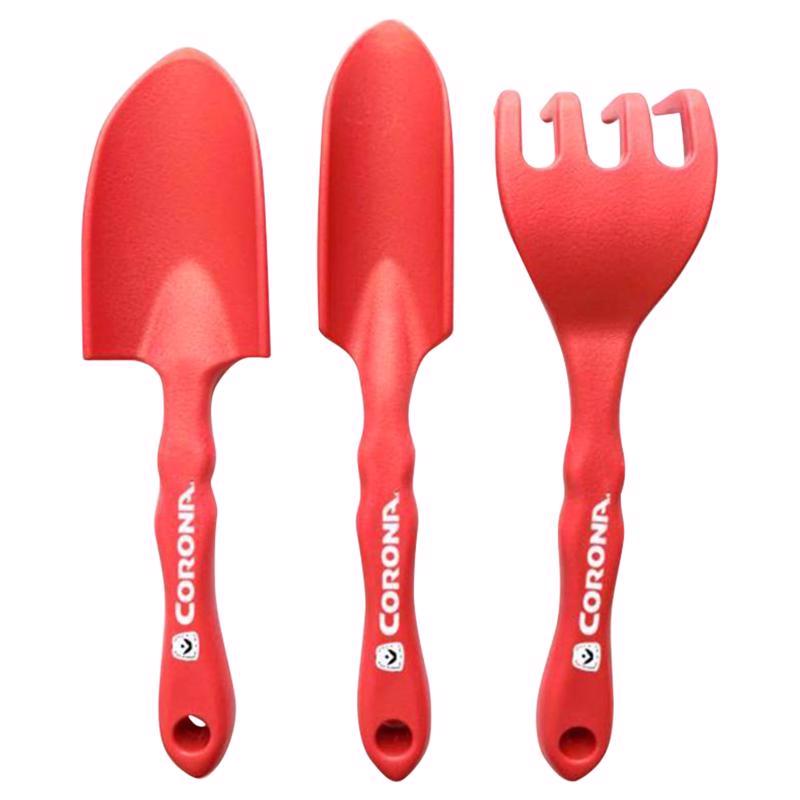 GARDEN TOOL SET RED 3PK