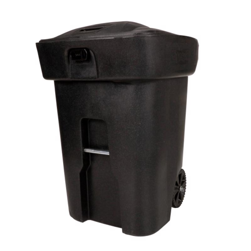 TRASH CAN BLACK 96GAL