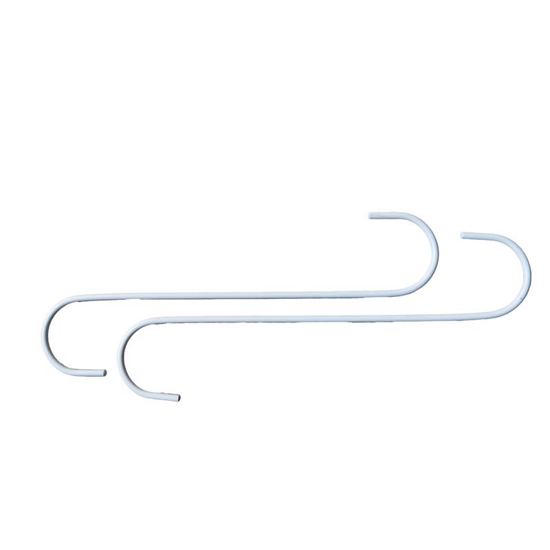 EXTNDR HOOK S WHT 12" 2PK