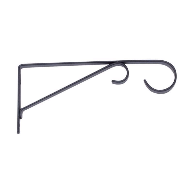 PLANT HOOK STL BLK 9"