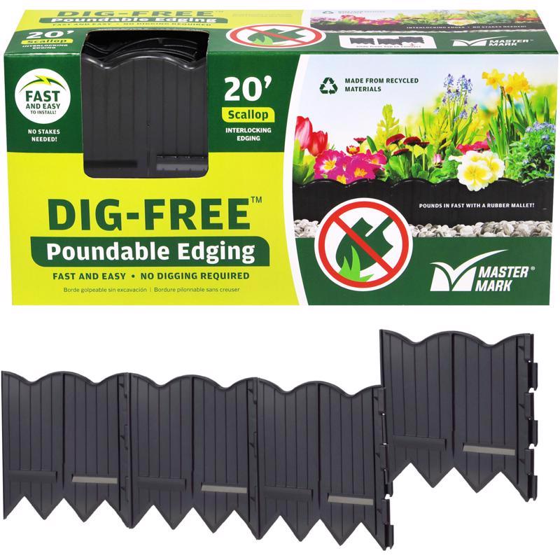 EDGING PNDBLE BLK 6"X20'