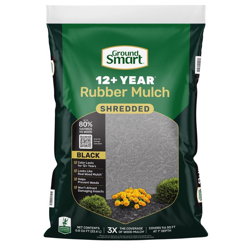 RUBBER MULCH BLACK