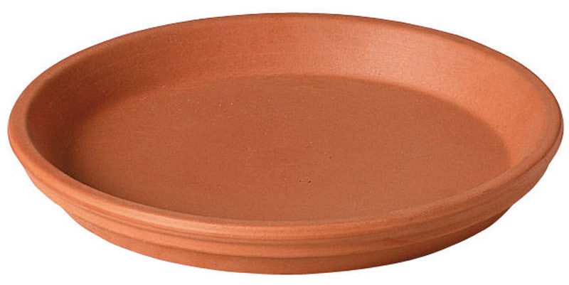 RED CLAY SAUCER 6"