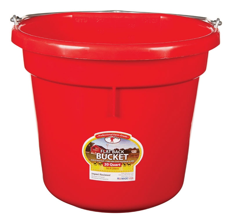 FLAT BACK BUCKET RED20QT