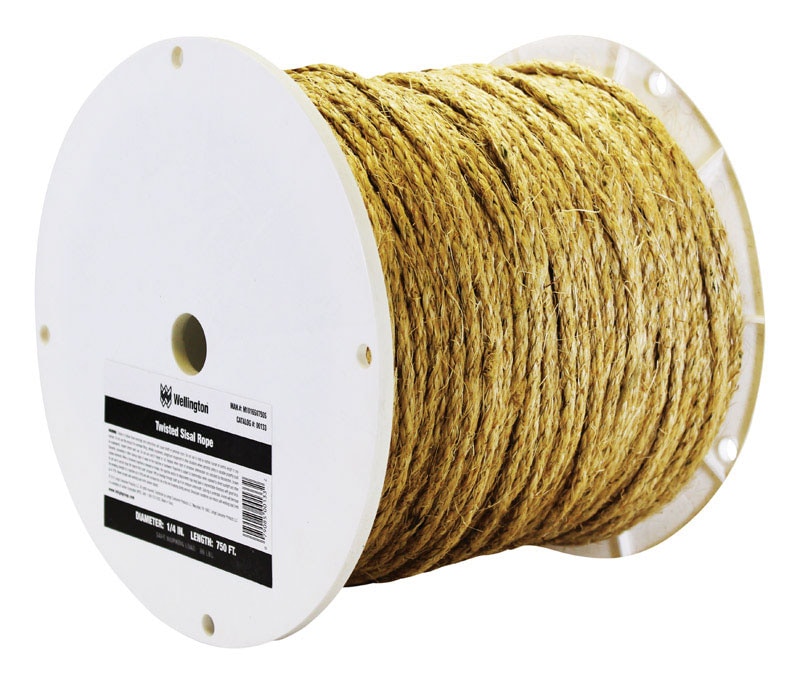 ROPE SISAL TAN 1/4"X600'