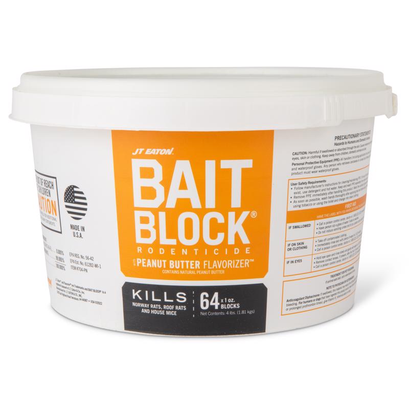 BAIT BLCK RODNT PB 64PK