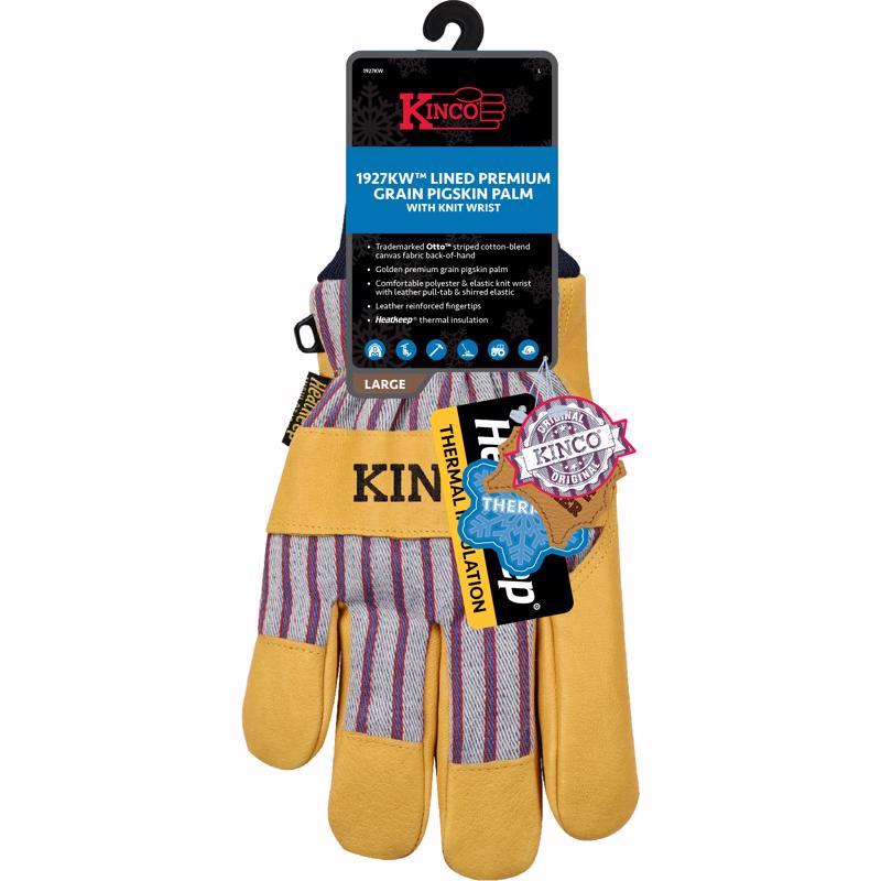 LIND PIGSKIN KNIT GLV XL