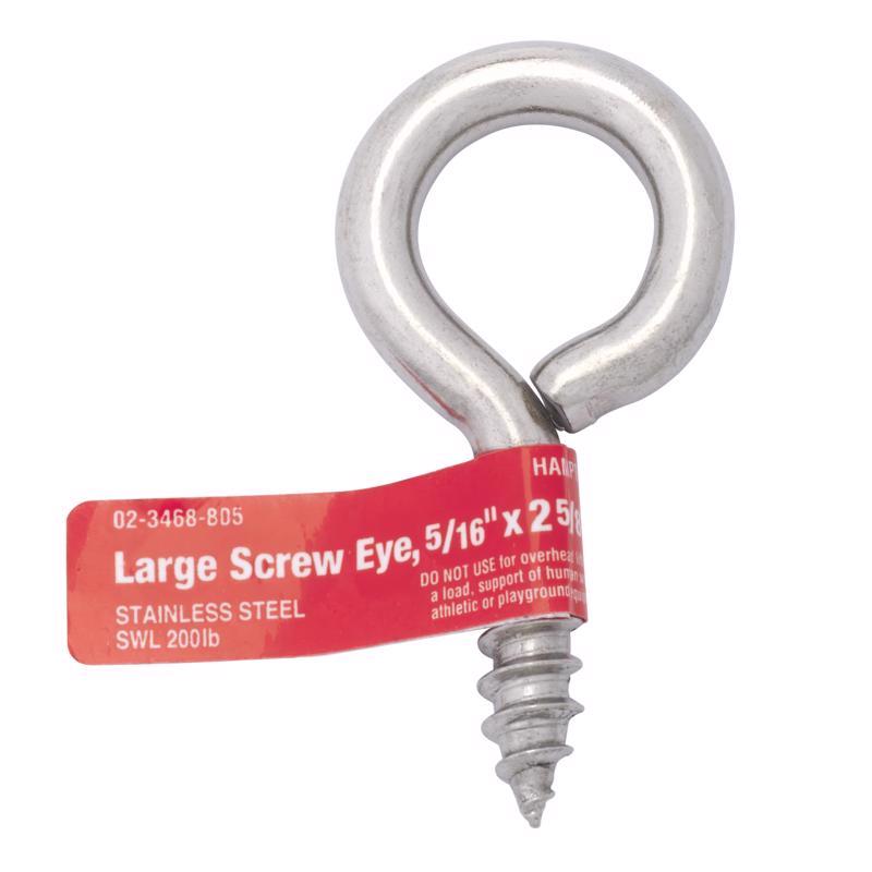 SCREWEYE LG5/16X2.63SS