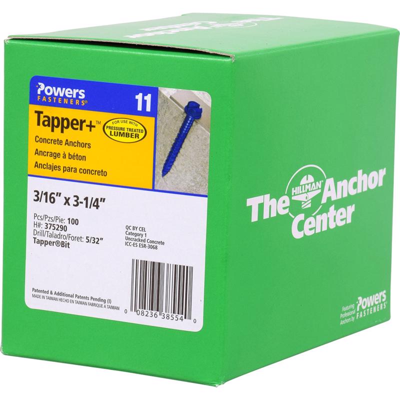 CNCRT SCRW ANCHR 3-1/4"