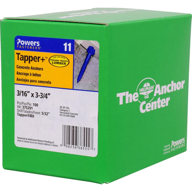 CNCR SCRW ANCHR 3-3/4"