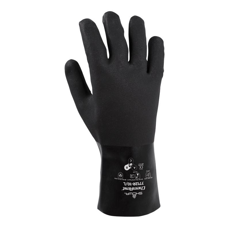 CHEM GLOVE BLK PVC LG